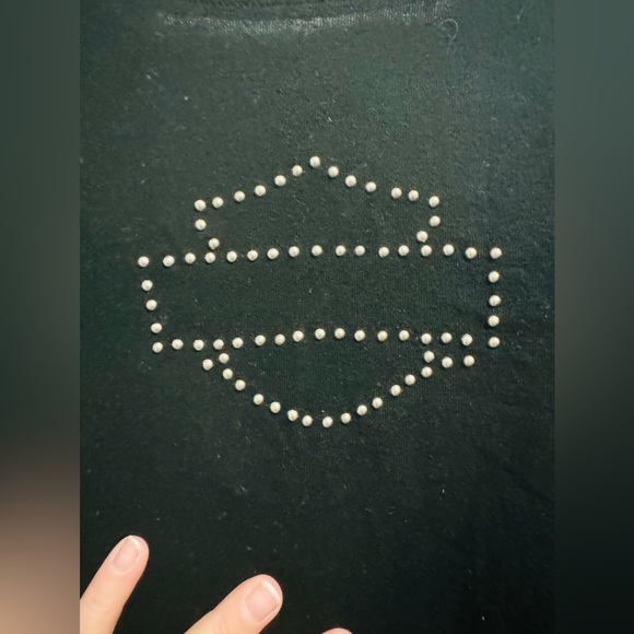 Harley Davidson Studded/laced back T-shirt - Picture 3 of 5